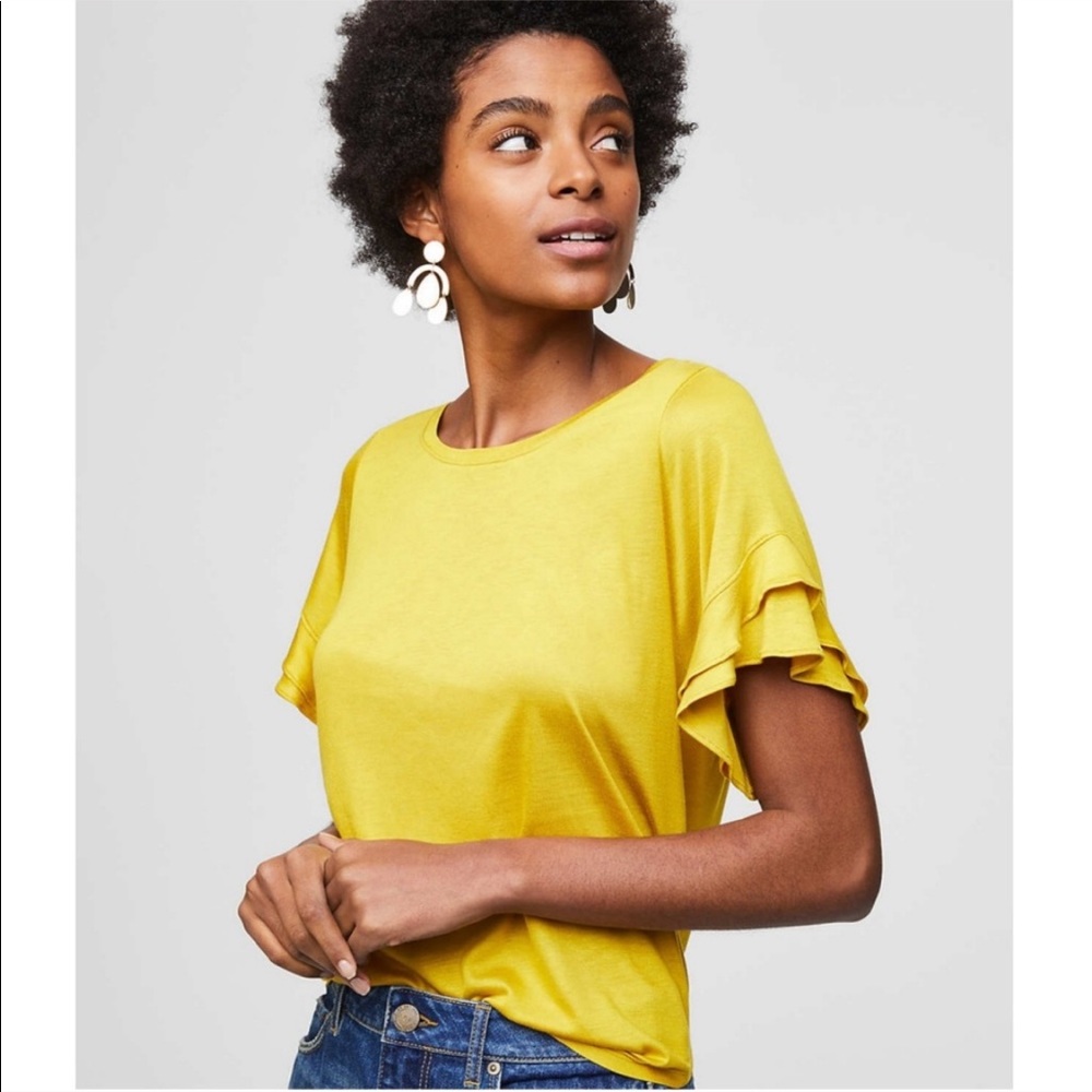 Loft Layered Flutter Tee